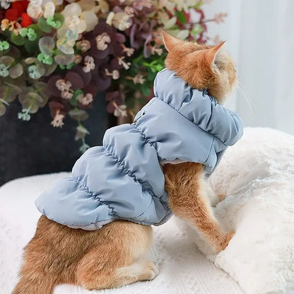 Dog Clothes With Warm Straps Cotton Jackets Pet Two-Legged Jackets Medium-Sized Dog Clothes Autumn-Winter Outfits