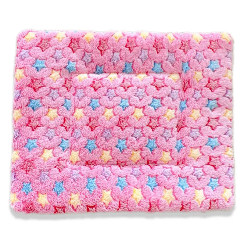 Pet Sleeping Mat Washable Plush Bed Mats for Cats Small Dogs Pad Blanket Warm Kitten Cushion Dog Accessories