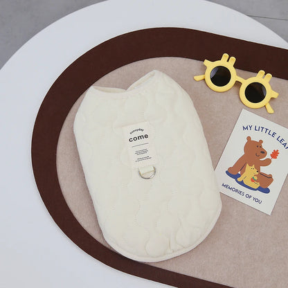 the SNUGGLEPAWS COTTON VEST - Winter Pet Dog Vest Jacket for Small/Medium Dogs/Cats, Warm Cotton Clothes, Puppy Yorkie, Chihuahua Coat, Maltese, Bulldog Apparel