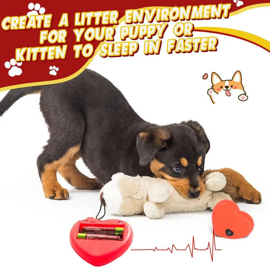 WarmWag Heart Buddy™ – Soothing Heartbeat Simulator Puppy Toy for Anxiety Relief
