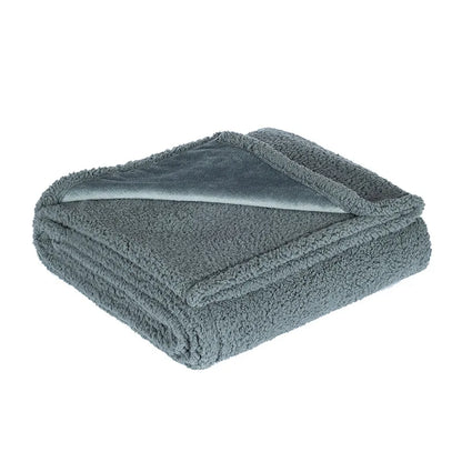Double-sided Pet Waterproof Blanket ,Soft Thickened Flannel Velveteen Sherpa Blankets for Cats and Dogs Breathable and Anti-grip