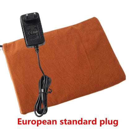 1Pc Pet Heating Pad Electric Heating Blanket Dog Heating Insulation Mattress Pet Cat Dog Winter Reptile Outdoor Warm Heating Pad