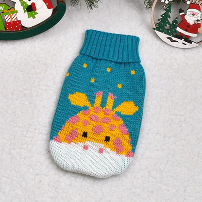 the PAWFROST COZY KNIT PET SWEATER - Small Cat/Dog Sweater/Pullover, Winter Dog Clothes for Small Dogs, Chihuahua/Yorkies Puppy Jacket, Pet Clothing Christmas