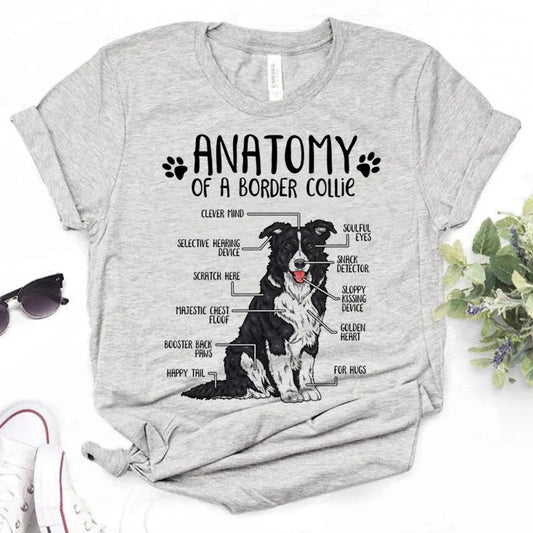 the COLLIECULTURE STREET TEE - Border Collie T-Shirts, Women Graphic Streetwear Top, Female Funny Clothes