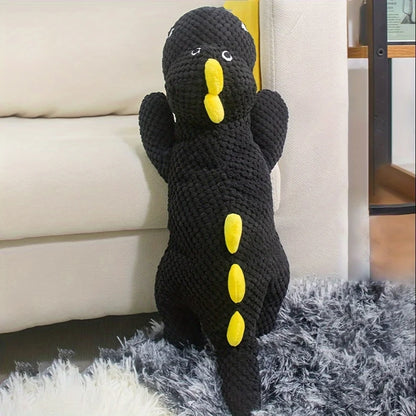 the DRAGONPAW PLUSHIE - 1 Creative Black Dragon Plush Toy, a Big Fat Dragon Lying Down, an Interactive Toy for Cats and Dogs, a Cute Big Fat Black Dragon