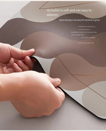 VIKAMA Summer Cartoon Pet Floor Mats Non-Slip Water Absorption Wear-Resistant Leakage Easy To Clean Dog Food Mats Cat Food Mats