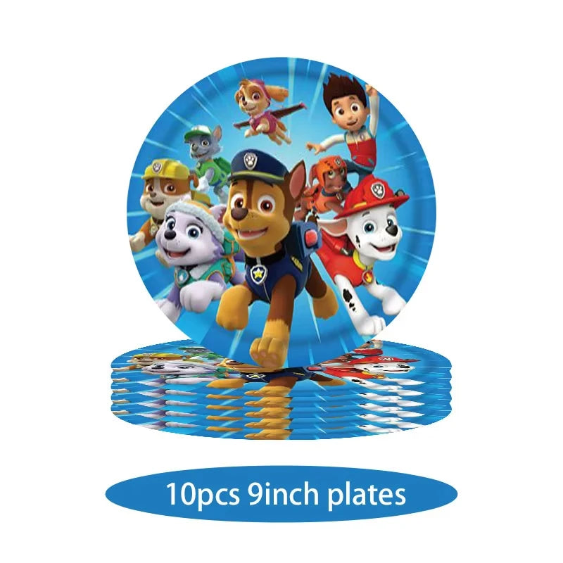 Paw Patrol Birthday Decoration Skye Birthday Decorations Set Balloons Backdrop Plates Cups Paw Patrol Birthday Party Favors Gift
