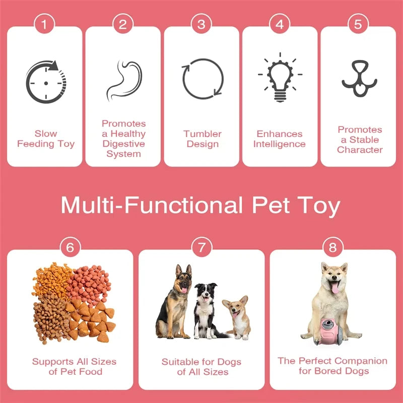 Dog Toy Ball for Aggressive Chewers, Interactive Fetch Dog Ball with Fun Squeaky Wobble Giggle Sound, Durable for Medium Dogs