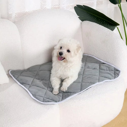 Self-Warming Pet Blanket for Outdoor Use - Built-in Pee Pad, Reusable Cloth Thermal Mat, In Stock for Cats & Dogs
