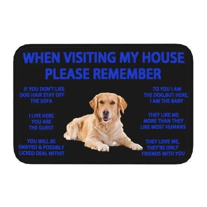 Beagle Dog Doormat Non-Slip Kitchen Bath Mat Living Room Door Floor Entrance Carpet Rug