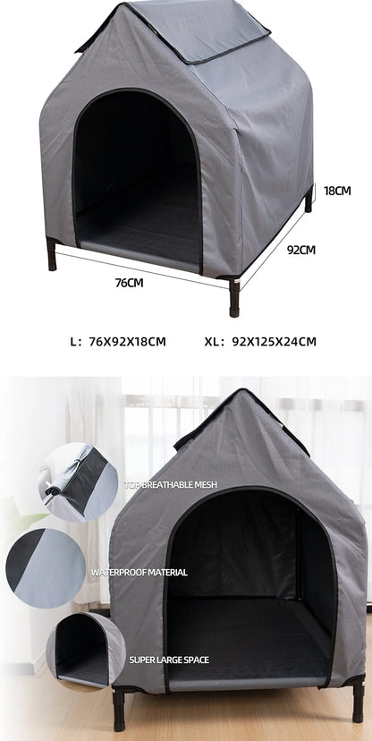 Manufacturer Wholesale Summer Dog Tent Waterproof Breathable Square Shape Classic Style Foldable with Packing