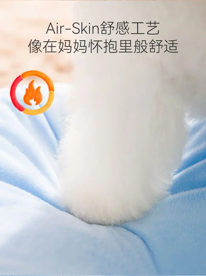 Kawaii Sanrio Cinnamoroll Dog Beds Cute Cat Mats Kennel Winter Warm Enclosed Safe House Removable Washable Sleeping Mat