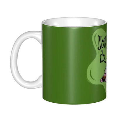 Personalized C-Courage The Cowardly Dog Coffee Mug DIY Ceramic Milk Tea Mug Cup
