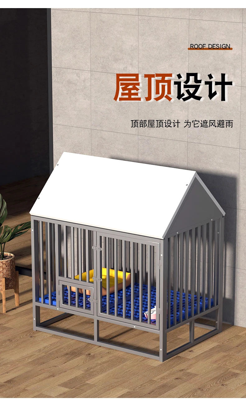 Bold and reinforced dog cage Medium-sized large dog outdoor rainproof rural outdoor special dog house Golden hair edge pasture