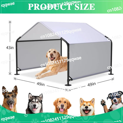 the DOGGY SUNSHADE - New Outdoor Kennel, Strengthened and Thickened Outdoor Pet Shading, Rain Shelter, Dog Tent, Sun Protection, Waterproof and Wind