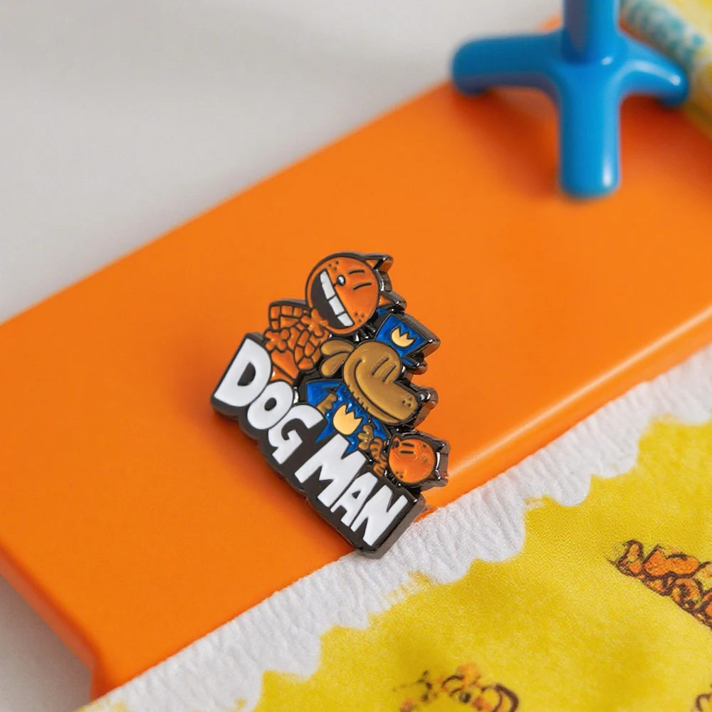 Dog Man Petey The Cat Dog Detective Police Enamel Brooch Fantasy Cartoon Animation Inspired Lapel Pin Fans Gift Badge Accessorie