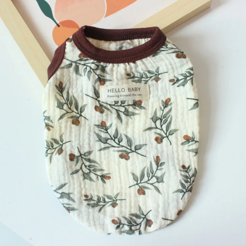 Spring Dog Clothes Breathable Pet Clothes for Small Medium Dogs Soft Comfortable Puppy Vest Chihuahua Yorkies Costumes