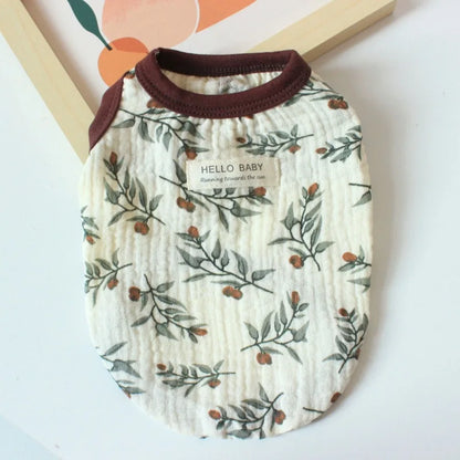 Spring Dog Clothes Breathable Pet Clothes for Small Medium Dogs Soft Comfortable Puppy Vest Chihuahua Yorkies Costumes