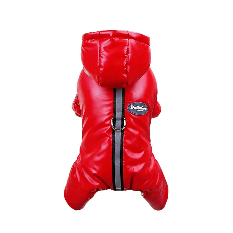 Padded Winter Puppy Onesie Waterproof Boy Dog Clothes for Small Dogs Warm Shih Tzu Down Jacket Chihuahua Jumpsuit Yorkie Costume