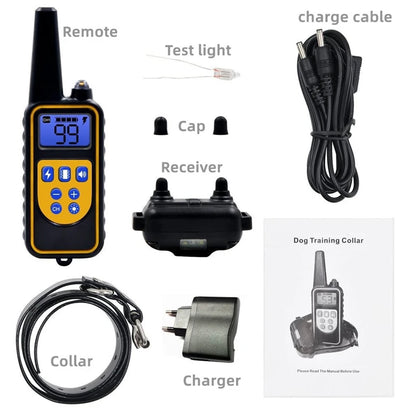 the POWERPET COMMAND PRO - VIP Electric Dog Training Collar, Waterproof Dog Bark Collar, Pet with Remote Control Rechargeable Anti-Barking Device Equipment