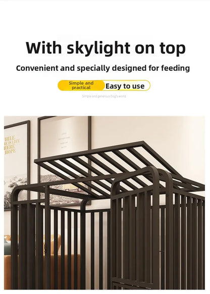 Large Dog House Dog Cage Heavy Duty Metal Kennel Indoor Outdoor Pet Cage For Big Dogs Wholesale Strong Steel Frame