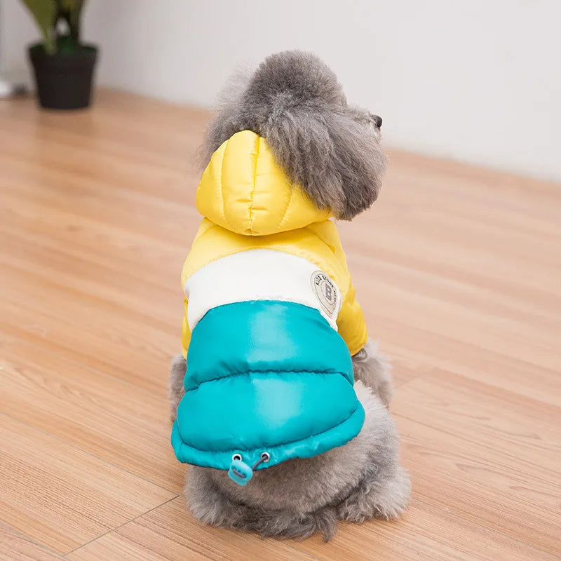 Dog Jacket Waterproof Luxury Dog Clothes Pet Down Cotton Vest Chihuahua French Bulldog Winter Dog Coat Puppy Warm Dog Costume