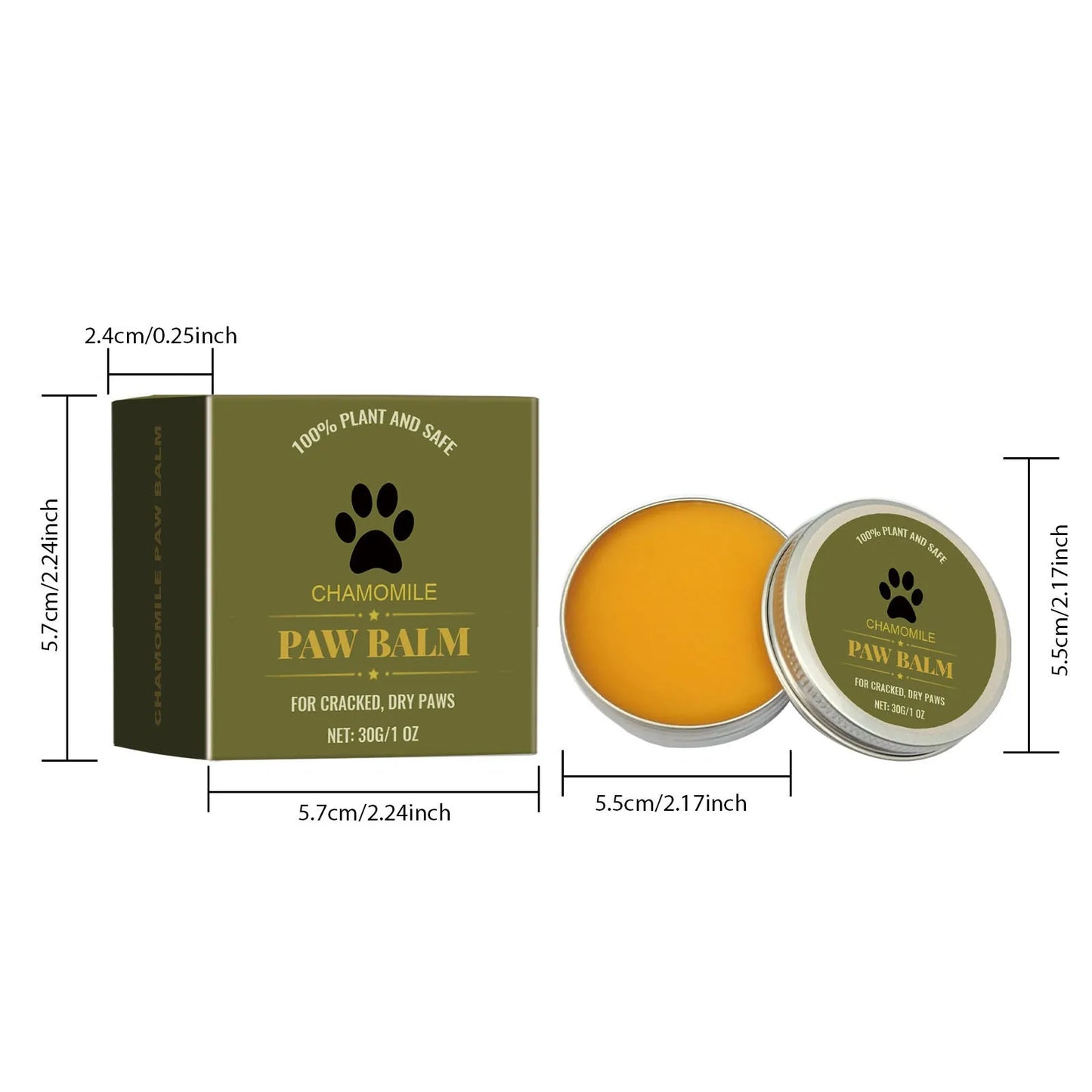 the PAW BALM - Natural Dog Paw Balm, Dog Protections for Hot Pavement, Dog Wax for Dry Paws & Nose, Moisturizer for Cracked Paws