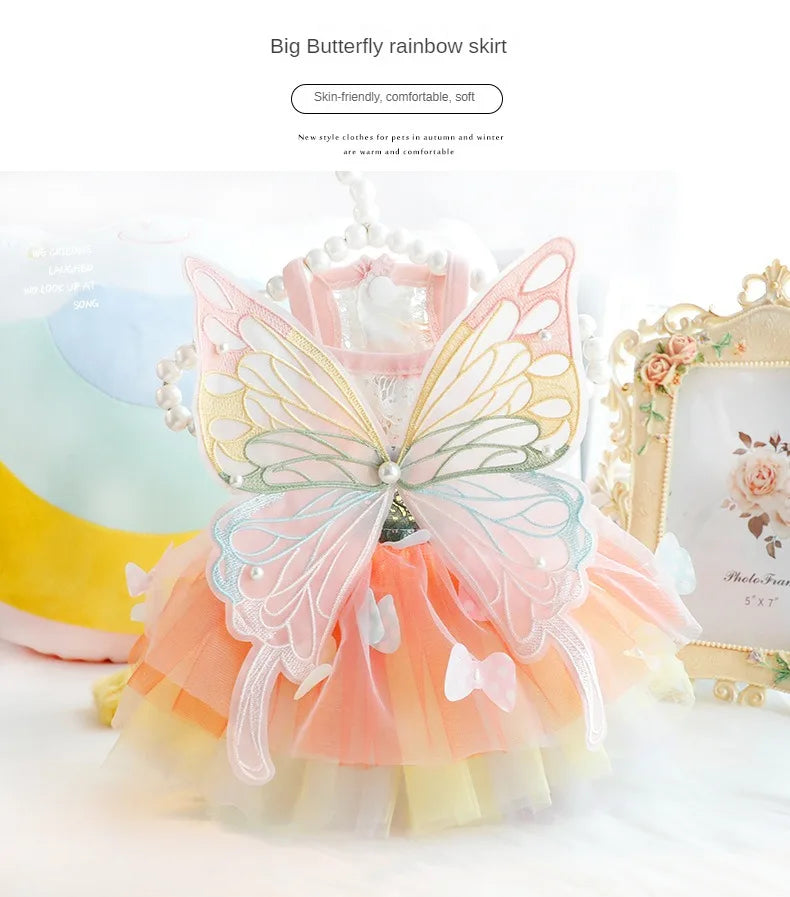 Summer Pet Princess Clothes Pet Dog Dress For Dogs Skirt Dog Wedding York chihuahua poodle For Dogs Skirts Cat Dresses