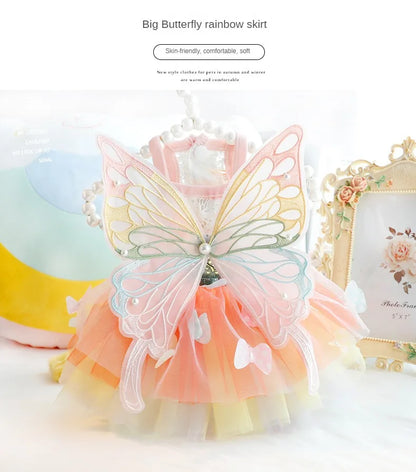 Summer Pet Princess Clothes Pet Dog Dress For Dogs Skirt Dog Wedding York chihuahua poodle For Dogs Skirts Cat Dresses