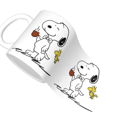 Manga Snoopy Woodstock Cartoon Dog Coffee Mug DIY Customized Ceramic Tea Milk Mug
