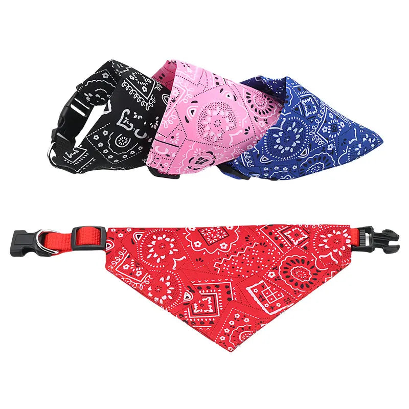 Adjustable Pet Puppy Cat Scarf For Cat Small Medium Large Dogs Bandana Collar Birthday Party Dress Up Pet Accessories