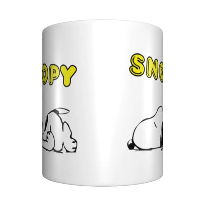 Manga Snoopy Woodstock Cartoon Dog Coffee Mug DIY Customized Ceramic Tea Milk Mug