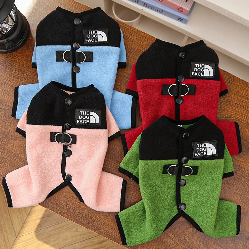 Pet Dog Clothes Soft Warm Fleece Dogs Jumpsuits Pet Clothing for Small Dogs Puppy Cats Clothes Chihuahua Yorkshire Costume Coat