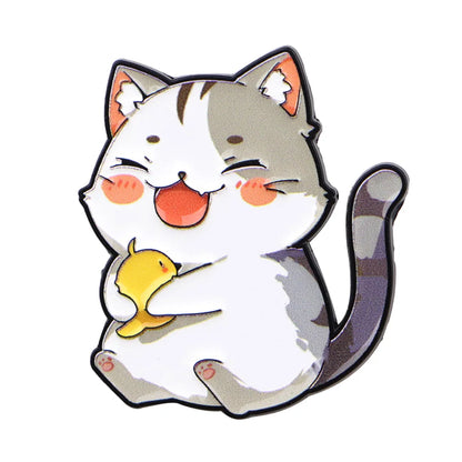 Cute Animals Dogs Cats Enamel Pins Cartoon Frogs Brooch Lapel Pin Badge on Backpack Clothing Accessories Fashion Jewelry Gifts