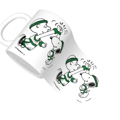 Manga Snoopy Woodstock Cartoon Dog Coffee Mug DIY Customized Ceramic Tea Milk Mug