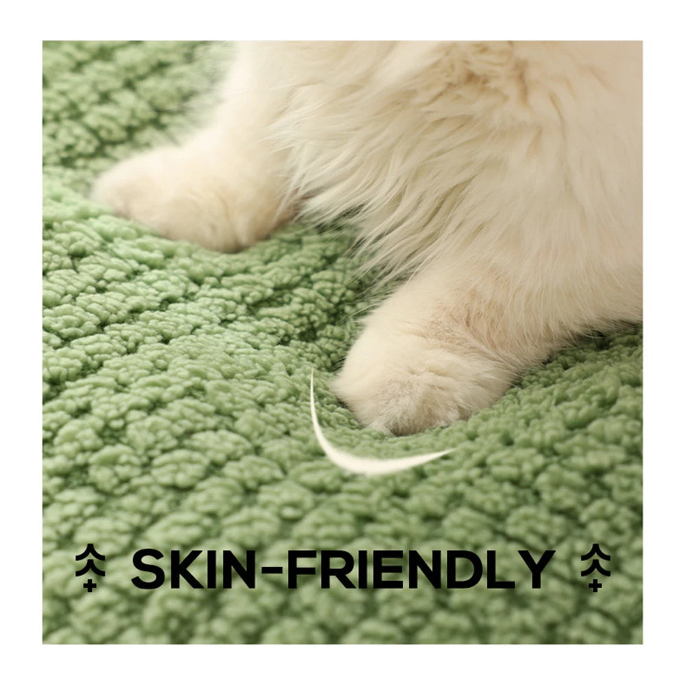 Pet Bed for Small Dogs Cats, Winter Warm Plush Round Puppy Bed Green Cartoon Frog Design Dog Nest Cat Basket