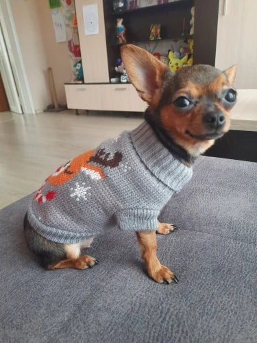 Dogs Sweater Winter Knitted Dog Jumpers For Small Large Dogs Designer Cat Chihuahua Warm Clothes For Small Breeds Dogs Christmas