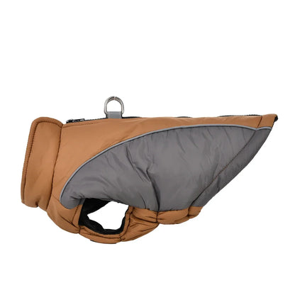 the GLOWGUARD REFLECTIVE JACKET - Reflective Dog Jacket/Coat for Small/Medium Dogs/Cats, Winter Warm Dog Clothes With D-Ring, Windproof Yorkshire Pug Puppy Clothing