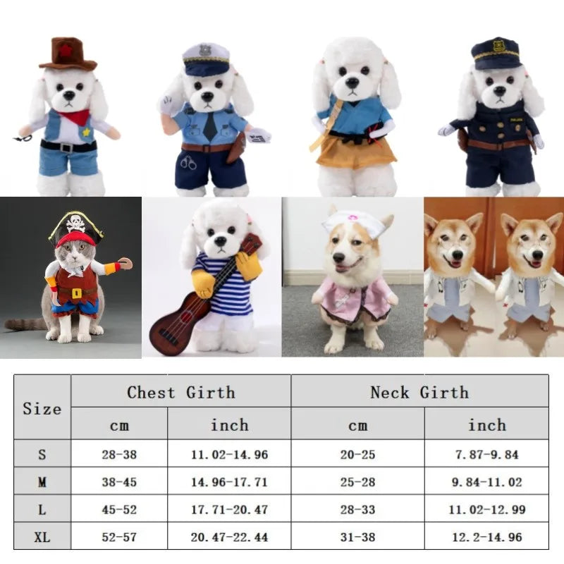 Funny Pet Dog Clothes Dog Cosplay for Dogs Halloween Dog Costumes Christmas Dog Accessories Festival Party Outfit Pet Dog Dress