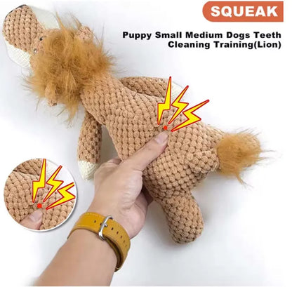 2025 Pet Dog Toys for Large Dogs Cute Plush Squeak Fleece Durable Chewing Cute Soft Pet Molar Toys Dogs Accessories