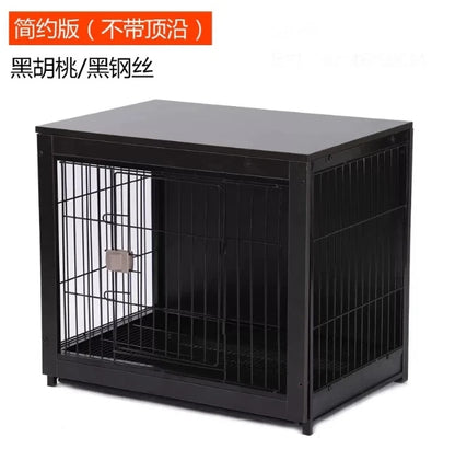 Wholesale Decorative Crates Wooden Stainless Steel Heavy Duty Pet Cage Furniture Dog Kennels Stackable Dog Cages