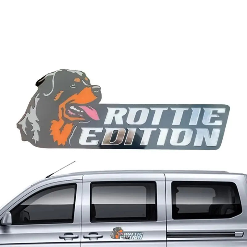 3D Dogs Badge Acrylic Funny Stylish Car Emblems & Badges German Shepherd Pit Bull Sticker Bulldog Decals Auto Exterior Stickers