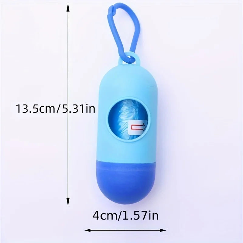 the CAPSULE CLEAN BAG HOLDER - Pill Shaped Poop Bags Dispenser, Garbage Holder Dispenser, Pet Supplies For Dogs, Collars And Leashes