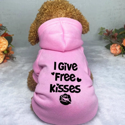 Brand Dog Clothes Chihuahua Yorkshire Frenchie Pugs Autumn Winter Spring Fleece Lining Small Medium Pet Hoodies