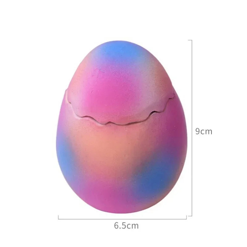 Dog Latex Toys Interactive Games Stretchable Dragon Eggs Teething Playing Easy Clean Squeeze Transform Sound Toys Pet Supplies