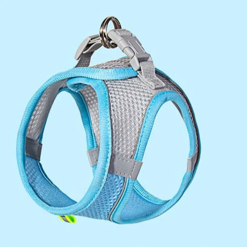 Safe Design Adjustable Cat/Dog Harness Vest for Small Medium Cat/Dogs Pet Harness Chest Rope & Reflective Strips Breathable