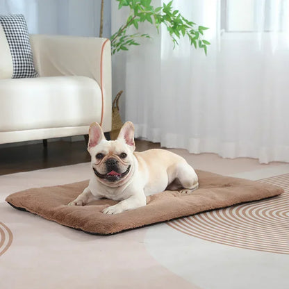 Dog Bed Short Plush Pet Heated Sleeping Mat Cats And Dogs Cute Pet Mat Blanket Thickened Sleeping Mat Small Large Dog Pet Suppli