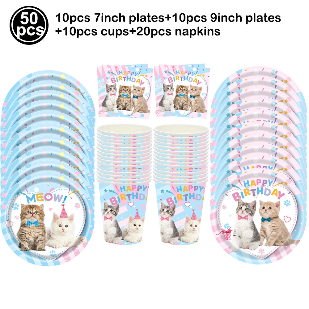 20pcs Cartoon Dog Disposable Napkins Dog Decoration Paw Prints Dog Themed Kids Birthday Party Baby Bath Decoration Supplies