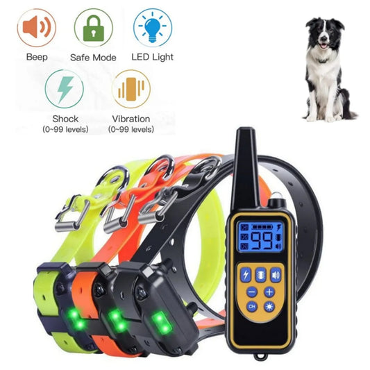 the POWERPET COMMAND PRO - VIP Electric Dog Training Collar, Waterproof Dog Bark Collar, Pet with Remote Control Rechargeable Anti-Barking Device Equipment