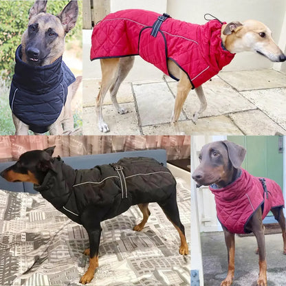 the ROVER RANGER JACKET - Dog Outdoor Jacket, Waterproof Reflective Pet Coat Vest, Winter Warm Cotton Dogs Clothing for Large/Middle Dogs, Labrador